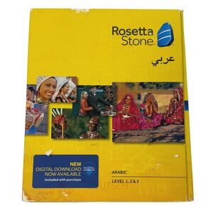 Rosetta Stone Arabic Level 1 2 & 3 Version 4 Language Learning Software New Box